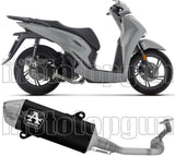 Sistema De Escape Completo Con Catalizador Y Homologación Acústica Urban Aluminio Negro - Arrow Special Parts Compatible Con Honda Sh 150 (2024-2026)