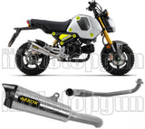 Sistema De Escape Completo Sin Catalizador Y Con Homologación Acústica X-Kone Nichrom Carbono - Arrow Special Parts Compatible Con Honda Msx 125 Grom (2021-2024)