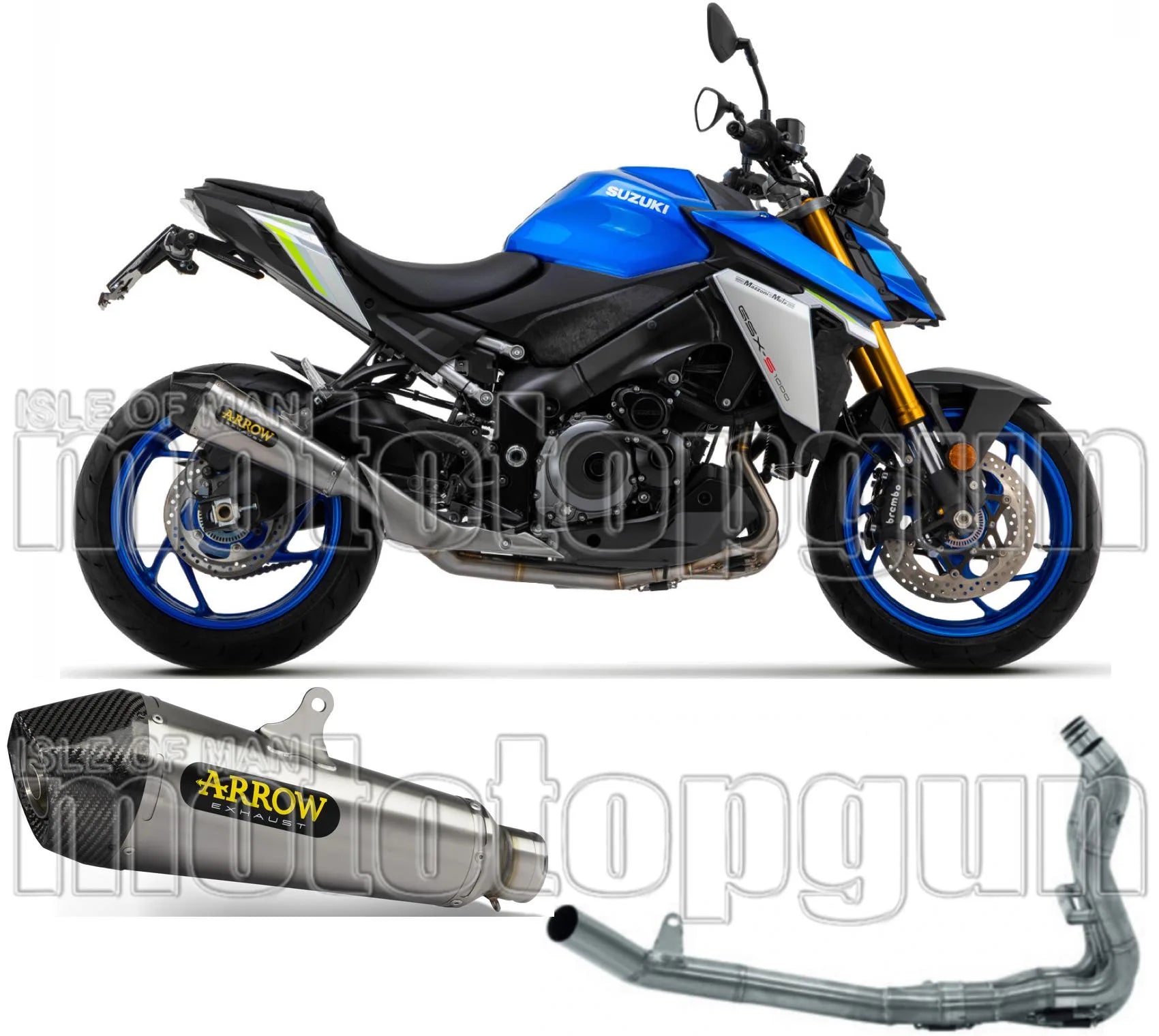 Sistema De Escape Completo Sin Catalizador Y Con Homologación Acústica X-Kone Nichrom Carbono - Arrow Special Parts Compatible Con Suzuki Gsx-S 1000 Gt (2021-2024)