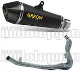 Sistema De Escape Completo Sin Catalizador Y Con Homologación Acústica X-Kone Nichrom Negro Carbono - Arrow Special Parts Compatible Con Suzuki Gsx-S 1000 (2021-2024)