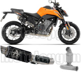 Tubo De Escape Sin Homologación Acústica Gp2 Gp-2 Nichrom Negro - Arrow Special Parts Compatible Con Ktm 790 Duke (2025-2026)