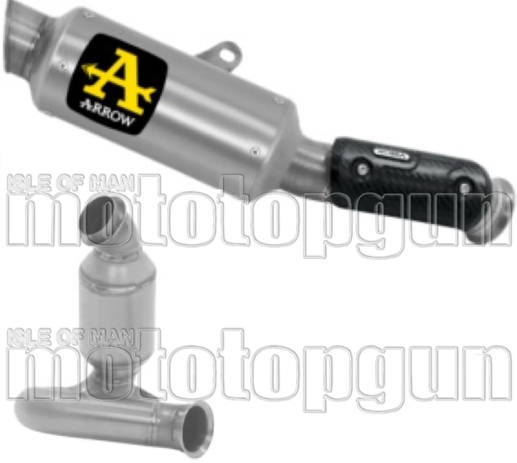 Tubo De Escape Sin Homologación Acústica Gp2 Gp-2 Titanio - Arrow Special Parts Compatible Con Ktm 790 Duke (2025-2026)