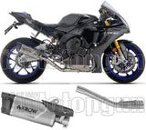 Tubo De Escape Con Homologación Acústica Indy-Race Evo Titanio Fondo Carby - Arrow Special Parts Compatible Con Yamaha Yzf-R1 1000 (2025)