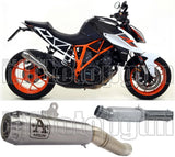 Tubo De Escape Con Catalizador Y Homologación Acústica Pro-Race Titanio Titanio - Arrow Special Parts Compatible Con Ktm Duke 1290 (2017-2019)