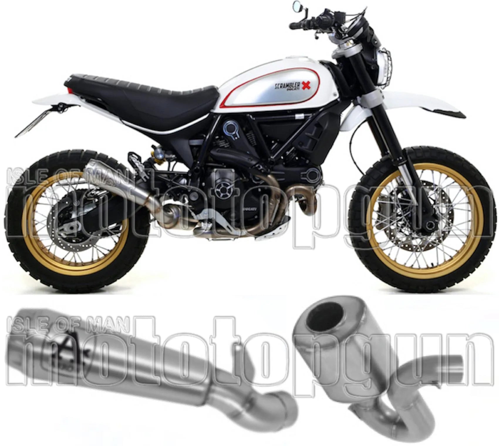 Tubo De Escape Con Catalizador Y Homologación Acústica Pro-Race Nichrom Acero - Arrow Special Parts Compatible Con Ducati Scrambler 800 Desert Sled (2017-2020)