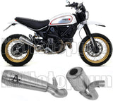 Tubo De Escape Con Catalizador Y Homologación Acústica Pro-Race Nichrom Acero - Arrow Special Parts Compatible Con Ducati Scrambler 800 Desert Sled (2017-2020)