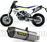 Tubo De Escape Con Catalizador Y Homologación Acústica Race-Tech Titanio Carbono - Arrow Special Parts Compatible Con Husqvarna 701 Enduro (2017-2020)