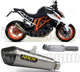 Tubo De Escape Con Catalizador Y Homologación Acústica X-Kone Nichrom Carbono - Arrow Special Parts Compatible Con Ktm Duke 1290 (2017-2019)