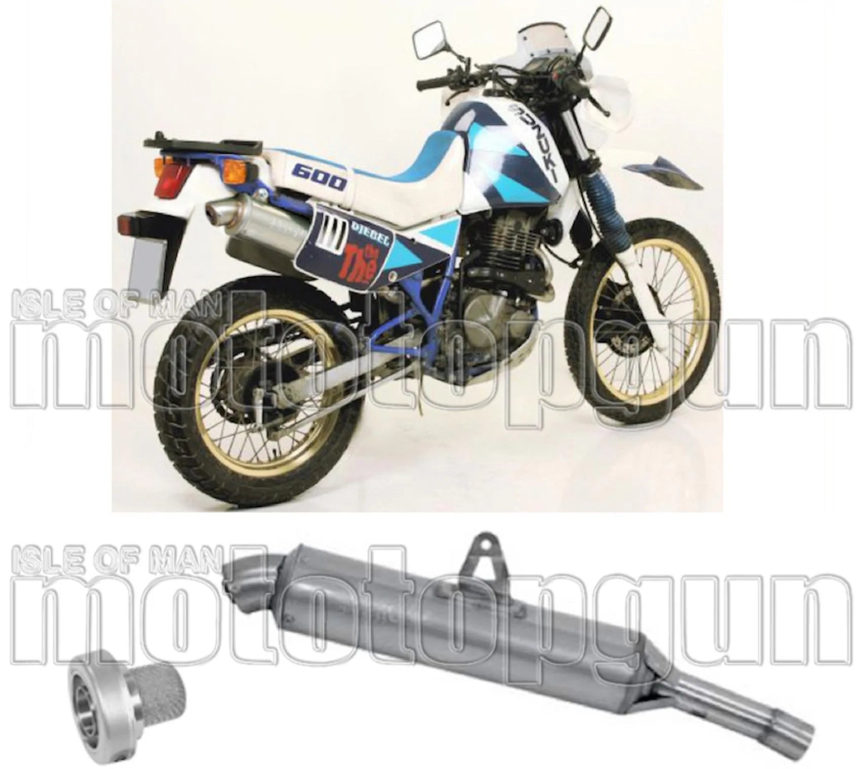 Tubo De Escape Sin Catalizador Y Con Homologación Acústica Paris Dacar Acero Acero - Arrow Special Parts Compatible Con Suzuki Dr 600 R (1985-1987)