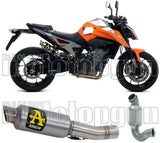 Tubo De Escape Sin Catalizador Y Con Homologación Acústica Gp2 Gp-2 Titanio Acero - Arrow Special Parts Compatible Con Ktm 790 Duke (2023)