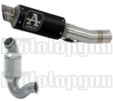 Tubo De Escape Sin Catalizador Y Con Homologación Acústica Gp2 Gp-2 Nichrom Negro Acero - Arrow Special Parts Compatible Con Ktm 790 Duke (2018-2020)