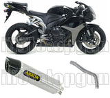 Tubo De Escape Sin Catalizador Y Con Homologación Acústica Indy-Race Aluminio Carbono - Arrow Special Parts Compatible Con Honda Cbr 600 Rr (2007-2008)
