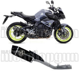 Tubo De Escape Sin Catalizador Y Con Homologación Acústica Indy-Race Aluminio Negro Carbono - Arrow Special Parts Compatible Con Yamaha Mt-10 (2016-2020)