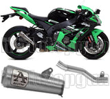 Tubo De Escape Sin Catalizador Y Con Homologación Acústica Pro-Race Titanio Titanio - Arrow Special Parts Compatible Con Kawasaki Zx-10R (2016-2019)