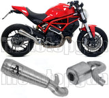 Tubo De Escape Sin Catalizador Y Con Homologación Acústica Pro-Race Nichrom Acero - Arrow Special Parts Compatible Con Ducati Monster 797 (2017-2018)