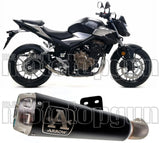 Tubo De Escape Con Homologación Acústica Pro-Race Nichrom Negro Acero - Arrow Special Parts Compatible Con Honda Cb 500 F (2019-2020)