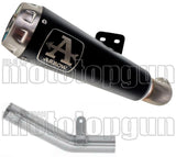 Tubo De Escape Sin Catalizador Y Con Homologación Acústica Pro-Race Nichrom Negro Acero - Arrow Special Parts Compatible Con Kawasaki Zx 6R 636 (2019-2020)