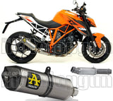 Tubo De Escape Sin Catalizador Y Con Homologación Acústica Race-Tech Titanio Carbono - Arrow Special Parts Compatible Con Ktm 1290 Superduke R (2014-2016)
