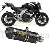 Tubo De Escape Con Homologación Acústica Race-Tech Carbono Carbono - Arrow Special Parts Compatible Con Kawasaki Z 750 R (2011-2014)
