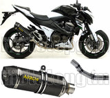 Tubo De Escape Con Homologación Acústica Race-Tech Carbono Carbono - Arrow Special Parts Compatible Con Kawasaki Z 800 E (2013-2016)