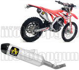 Tubo De Escape Con Homologación Acústica Race-Tech Aluminio Carbono - Arrow Special Parts Compatible Con Honda Crf 450 Xr (2019-2020)