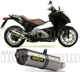 Tubo De Escape Sin Catalizador Y Con Homologación Acústica Race-Tech Aluminio Carbono - Arrow Special Parts Compatible Con Honda Nc 700 S (2012-2014)