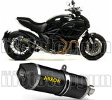 Tubo De Escape Sin Catalizador Y Con Homologación Acústica Race-Tech Aluminio Negro Carbono - Arrow Special Parts Compatible Con Ducati Monster 821 (2014-2017)