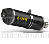 Tubo De Escape Sin Catalizador Y Con Homologación Acústica Race-Tech Aluminio Negro Carbono - Arrow Special Parts Compatible Con Ktm 690 Smc R (2019-2024)