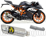 Tubo De Escape Sin Catalizador Y Con Homologación Acústica Thunder Aluminio Acero - Arrow Special Parts Compatible Con Ktm Rc 125 (2017-2020)