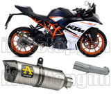 Tubo De Escape Sin Catalizador Y Con Homologación Acústica Thunder Titanio Carbono - Arrow Special Parts Compatible Con Ktm Rc 125 (2017-2020)