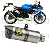 Tubo De Escape Con Homologación Acústica Thunder Aluminio Carbono - Arrow Special Parts Compatible Con Suzuki Gsx-R 600 Ie (2011-2016)