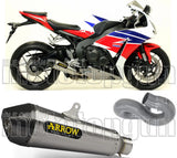 Tubo De Escape Sin Catalizador Y Con Homologación Acústica X-Kone Nichrom Carbono - Arrow Special Parts Compatible Con Honda Cbr 1000 Rr (2014-2016)