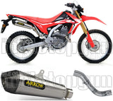 Tubo De Escape Sin Catalizador Y Con Homologación Acústica X-Kone Nichrom Carbono - Arrow Special Parts Compatible Con Honda Crf 300 L (2021-2024)