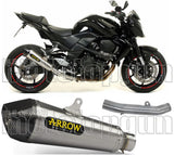 Tubo De Escape Con Homologación Acústica X-Kone Nichrom Carbono - Arrow Special Parts Compatible Con Kawasaki Z 750 (2007-2014)