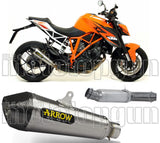 Tubo De Escape Sin Catalizador Y Con Homologación Acústica X-Kone Nichrom Carbono - Arrow Special Parts Compatible Con Ktm 1290 Superduke Gt (2017-2024)