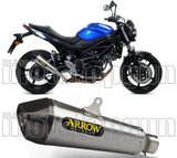 Tubo De Escape Con Homologación Acústica X-Kone Nichrom Carbono - Arrow Special Parts Compatible Con Suzuki Sv 650 (2016-2024)