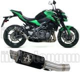 Tubo De Escape Con Homologación Acústica Gp2 Gp-2 Nichrom Negro Acero - Arrow Special Parts Compatible Con Kawasaki Z 900 (2017-2019)