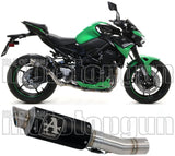 Tubo De Escape Con Homologación Acústica Gp2 Gp-2 Nichrom Negro Acero - Arrow Special Parts Compatible Con Kawasaki Z 900 (2020-2024)