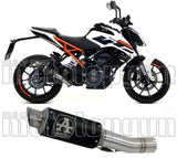 Tubo De Escape Con Homologación Acústica Gp2 Gp-2 Nichrom Negro Acero - Arrow Special Parts Compatible Con Ktm 125 Duke (2017-2020)