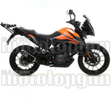 Tubo De Escape Con Homologación Acústica Indy-Race Aluminio Negro Carbono - Arrow Special Parts Compatible Con Ktm 390 Adventure (2020-2023)