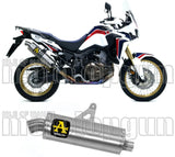 Tubo De Escape Con Homologación Acústica Maxi Race-Tech Aluminio Acero - Arrow Special Parts Compatible Con Honda Crf 1000 L Africa Twin Adventure Sports (2018-2019)