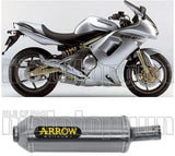 Tubo De Escape Con Homologación Acústica Maxi Race-Tech Aluminio Acero - Arrow Special Parts Compatible Con Kawasaki Er-6 F (2005-2011)