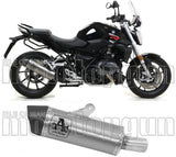 Exhaust Tip With Noise Certification Maxi Race-Tech Titanium Carbon - Arrow Special Parts Compatible With Bmw R 1250 (2019-2020)