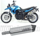 Tubo De Escape Con Homologación Acústica Maxi Race-Tech Aluminio Carbono - Arrow Special Parts Compatible Con Bmw F 800 Gs Adventure (2008-2016)