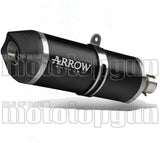 Tubo De Escape Con Homologación Acústica Maxi Race-Tech Aluminio Negro Carbono - Arrow Special Parts Compatible Con Bmw R 1250 Rs (2019-2020)
