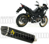 Tubo De Escape Con Homologación Acústica Maxi Race-Tech Aluminio Negro Carbono - Arrow Special Parts Compatible Con Honda Crf 1100 L Africa Twin Adventure Sports (2020-2023)