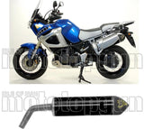 Tubo De Escape Con Homologación Acústica Maxi Race-Tech Aluminio Negro Carbono - Arrow Special Parts Compatible Con Yamaha Xt 1200 Z Super Ténéré (2010-2020)