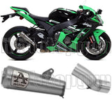 Tubo De Escape Con Homologación Acústica Pro-Race Titanio Titanio - Arrow Special Parts Compatible Con Kawasaki Zx-10R (2016-2019)
