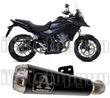 Tubo De Escape Con Homologación Acústica Pro-Race Nichrom Negro Acero - Arrow Special Parts Compatible Con Honda Cb 500 X (2019-2020)