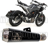 Tubo De Escape Con Homologación Acústica Pro-Race Nichrom Negro Acero - Arrow Special Parts Compatible Con Husqvarna Vitpilen 401 (2020-2023)